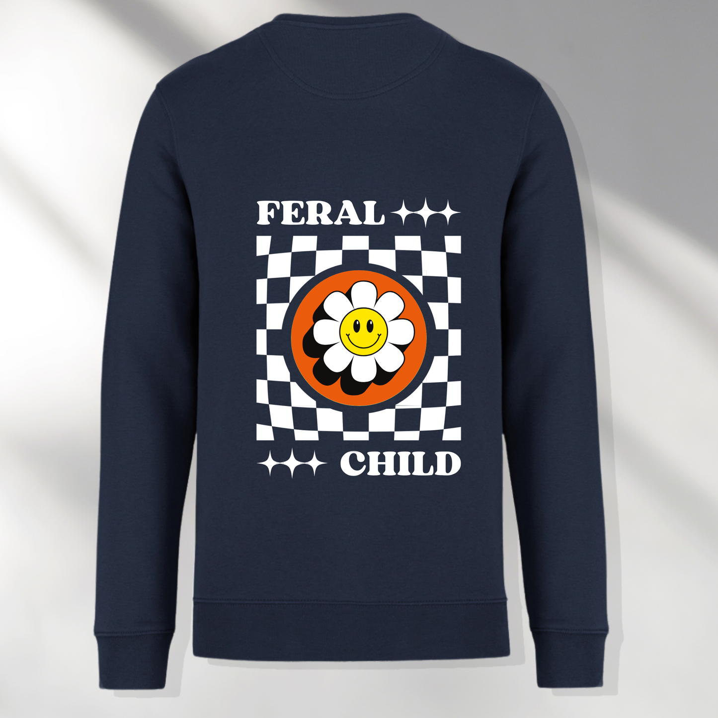 Fire Cracker x Navy Feral Child & Adult Matching Jumpers