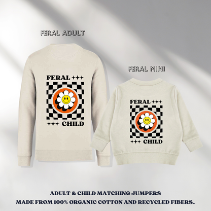 Fire Cracker x Natural Feral Child & Adult Matching Jumpers